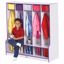 Picture of Rainbow Accents® 5 Section Coat Locker with Step - Blue