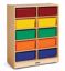 Picture of Jonti-Craft® 10 Tub Mobile Storage - with Colored Tubs