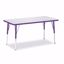 Picture of Berries® Rectangle Activity Table - 24" X 48", A-height - Gray/Purple/Purple