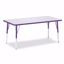 Picture of Berries® Rectangle Activity Table - 30" X 60", A-height - Gray/Purple/Purple