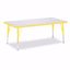 Picture of Berries® Rectangle Activity Table - 30" X 60", T-height - Gray/Yellow/Yellow