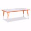 Picture of Berries® Rectangle Activity Table - 30" X 60", T-height - Gray/Orange/Orange