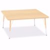 Picture of Berries® Square Activity Table - 48" X 48", A-height - Yellow/Black/Black