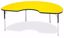 Picture of Berries® Kidney Activity Table - 48" X 72", A-height - Yellow/Black/Black