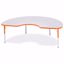 Picture of Berries® Kidney Activity Table - 48" X 72", E-height - Gray/Orange/Orange