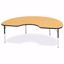 Picture of Berries® Kidney Activity Table - 48" X 72", E-height - Oak/Black/Black