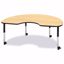 Picture of Berries® Kidney Activity Table - 48" X 72", Mobile - Maple/Black/Black