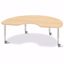 Picture of Berries® Kidney Activity Table - 48" X 72", Mobile - Maple/Maple/Gray