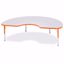 Picture of Berries® Kidney Activity Table - 48" X 72", T-height - Gray/Orange/Orange