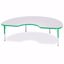 Picture of Berries® Kidney Activity Table - 48" X 72", T-height - Gray/Green/Green