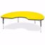 Picture of Berries® Kidney Activity Table - 48" X 72", T-height - Yellow/Black/Black