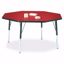 Picture of Berries® Octagon Activity Table - 48" X 48", E-height - Red/Black/Black