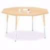 Picture of Berries® Round Activity Table - 48" Diameter, A-height - Maple/Black/Black