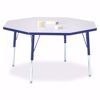 Picture of Berries® Round Activity Table - 48" Diameter, E-height - Oak/Black/Black