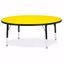 Picture of Berries® Round Activity Table - 48" Diameter, T-height - Yellow/Black/Black