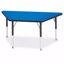 Picture of Berries® Trapezoid Activity Tables - 24" X 48", E-height - Blue/Black/Black