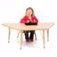 Picture of Berries® Trapezoid Activity Tables - 30" X 60", A-height - Maple/Maple/Camel