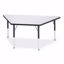 Picture of Berries® Trapezoid Activity Tables - 30" X 60", E-height - Gray/Black/Black