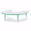 Picture of Berries® Horseshoe Activity Table - 66" X 60", T-height - Gray/Green/Green