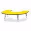 Picture of Berries® Horseshoe Activity Table - 66" X 60", T-height - Yellow/Black/Black