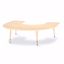 Picture of Berries® Horseshoe Activity Table - 66" X 60", T-height - Maple/Maple/Camel