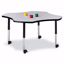 Picture of Berries® Four Leaf Activity Table - 48", Mobile - Gray/Black/Black