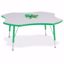 Picture of Berries® Four Leaf Activity Table - 48", T-height - Gray/Green/Green