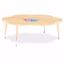 Picture of Berries® Six Leaf Activity Table - 60", T-height - Maple/Maple/Camel