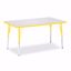 Picture of Berries® Rectangle Activity Table - 30" X 48", A-height - Gray/Yellow/Yellow