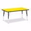Picture of Berries® Rectangle Activity Table - 30" X 48", E-height - Yellow/Black/Black