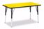 Picture of Berries® Rectangle Activity Table - 24" X 36", A-height - Yellow/Black/Black