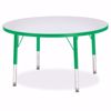 Picture of Berries® Round Activity Table - 36" Diameter, T-height - Gray/Green/Green