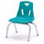 Picture of Berries® Stacking Chair with Chrome-Plated Legs - 10" Ht - Teal