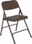 Picture of NPS® 200 Series Premium All-Steel Double Hinge Folding Chair, Brown (Pack of 4)