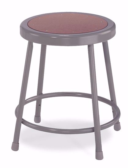Picture of NPS® 18" Heavy Duty Steel Stool, Grey