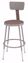 Picture of NPS® 19"-27" Height Adjustable Heavy Duty Steel Stool With Backrest, Grey