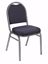 Picture of NPS® 9200 Series Premium Fabric Upholstered Stack Chair, Diamond Navy Seat/ Silvervein Frame