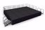 Picture of NPS® 16' x 20' Stage Package, 32" Height, Black Carpet, Shirred Pleat Black Skirting