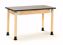 Picture of NPS® Height Adjustable  Science Lab Table, 24" X 54", Chemical Resistant Top and Oak Legs