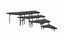 Picture of NPS® 4-Tier Seated Riser Stage Pie Section, Grey Carpet (48" Deep Tiers)