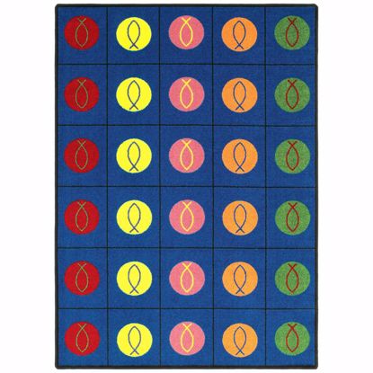 Picture of Circles & Symbols - Multi  Color - 7'8" x 10'9"
