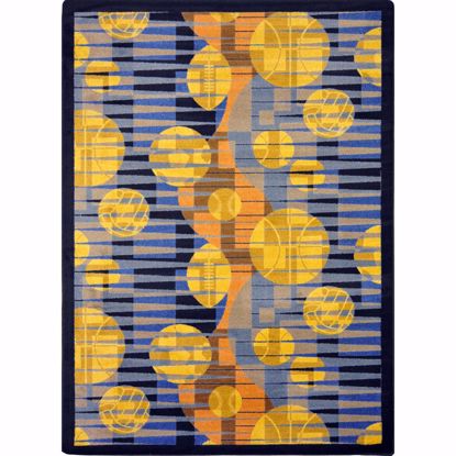 Picture of Keeping Score - Blue - 10'9" x 13'2"