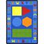 Picture of Alphabet Shapes - Multi  Color - 5'4" x 7'8"