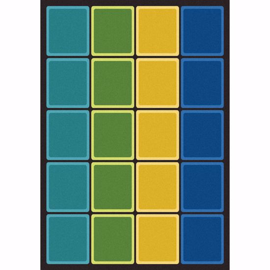 Picture of Blocks Abound - Earthtone - 5'4" x 7'8"