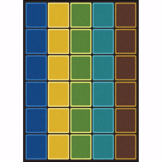 Picture of Blocks Abound - Earthtone - 7'8" x 10'9"