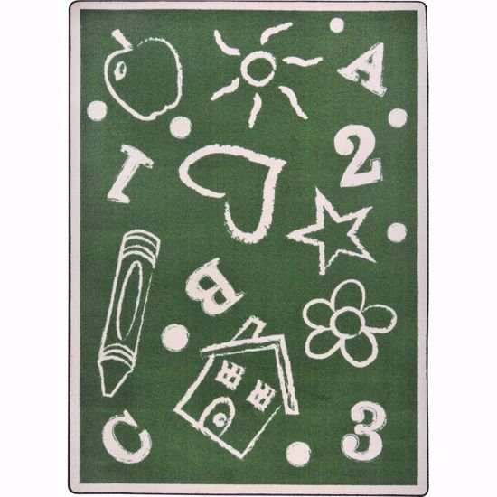 Picture of Kid's Art - Green - 3'10" x 5'4"
