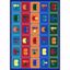 Picture of Library Blocks - Multi Color - 10'9" x 13'2"