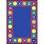 Picture of Alphabet Spots - Multi  Color - 7'8" x 10'9"