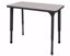 Picture of Apex Desk 20" x 36" Rectangle Gray Nebula  / Black Edge / Black Leg