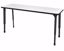 Picture of Apex Desk 20" x 60" Rectangle Markerboard-White / Black Edge / Black Leg